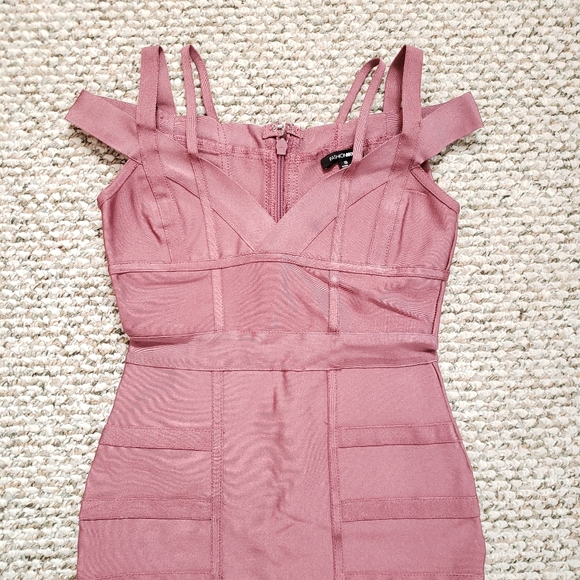 Fashion Nova Mauve Bandage Dress. - Picture 2 of 8